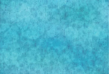 Tuinposter 青　水彩　和紙　夏　背景 © J BOY