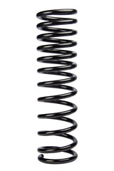 Car spare part. Large metal spring on white background. cushioning spring over white background, auto spare parts. automotive suspension springs on a white background