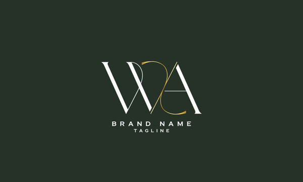 WXA, WAX, XWA, XAW, AXW, AWX, UXA, UAX, XUA, XAU, AXU, AUX, Abstract initial monogram letter alphabet logo design