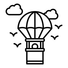 Parachuting Icon