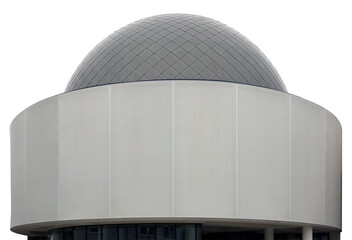 Dome of the new small school planetarium isolated