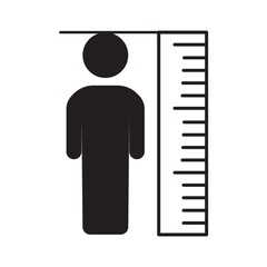 adjustable height icon. adjust length vector symbol. size adjustment arrow sign. eps10