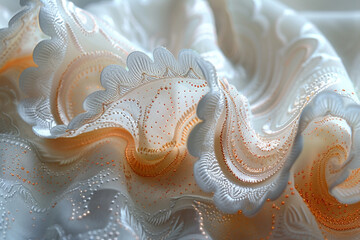 Macro Details: Intricate Lace Patterns - Generative AI