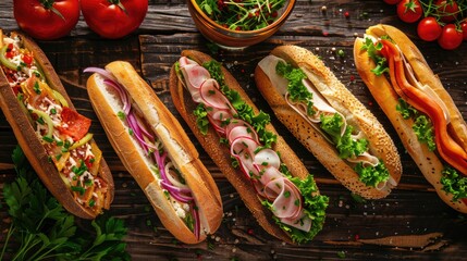 National Hoagie Day Celebration Mouthwatering Hoagies with Delicious Fillings