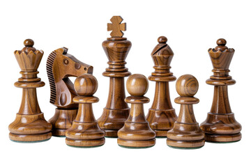 Chess figure piece for strategy board game isolated on background, business Intellectual game.