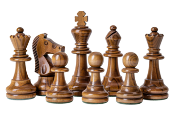 Chess figure piece for strategy board game isolated on background, business Intellectual game.