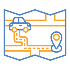 Map Travel Icon