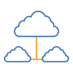Fototapeta premium Cloud Sharing Icon