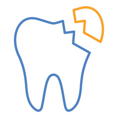 Broken Tooth Icon
