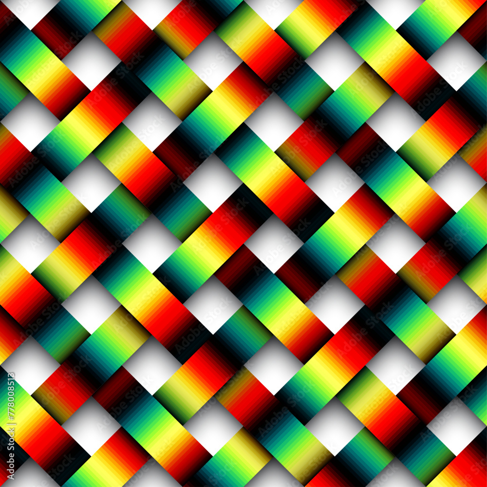 Poster Vector seamless pattern. Repeating geometrical regular pattern. Vector illustration.