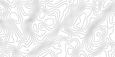 White vector topography simple topology design for desktop wallpaper and print work - obrazy, fototapety, plakaty