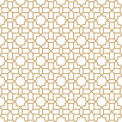 Seamless abstract geometric pattern in Islamic style