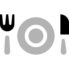 Kitchen black colored icon pack