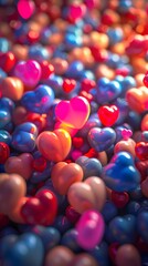 A vibrant social media feed alive with likes, shares, and comments around a highlighted giveaway post , 3d illustrate,  set to an aperture of f/8 for optimal depth of field and sharpness