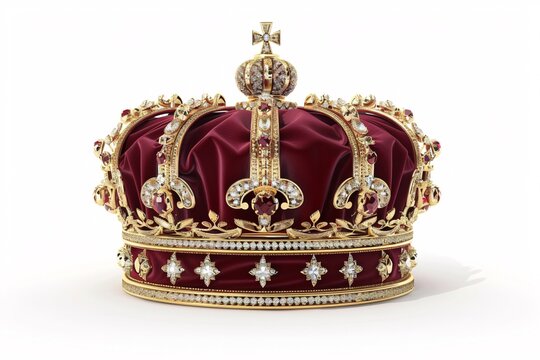 a crown with diamonds and precious stones