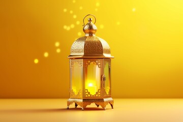 Eid mubarak and ramadan kareem greetings with islamic lantern and mosque. Eid al fitr background
