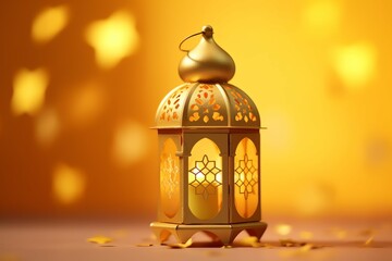 Eid mubarak and ramadan kareem greetings with islamic lantern and mosque. Eid al fitr background