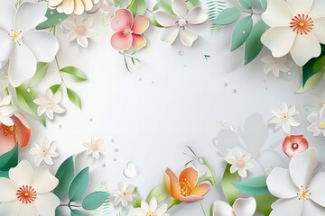 Easter page of a bridal bouquet decorated with spring flowers. Generative Ai
