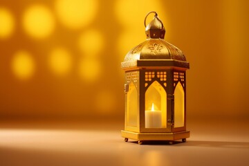 Eid mubarak and ramadan kareem greetings with islamic lantern and mosque. Eid al fitr background