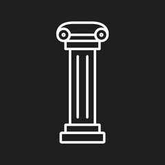 pillar icon vector