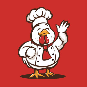 chicken cartoon chef