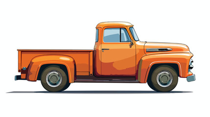 Fototapeta na wymiar Classic American Truck Vector Illustration flat vector