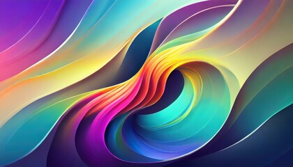Chromatic Currents: Fluid Abstract Background with Vibrant Gradient