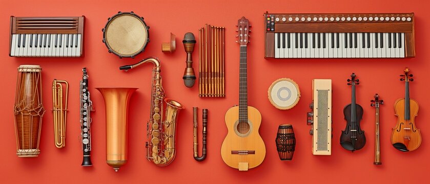 various musical instruments
