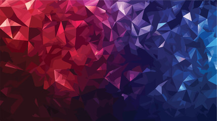 Dark Blue Red vector polygon abstract background