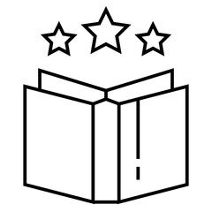 Book icon. Simple book symbol. Vector