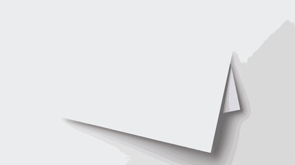 Empty white paper sheet. Vector flat vector isolated