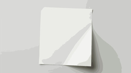 Empty white paper sheet. Vector flat vector isolated