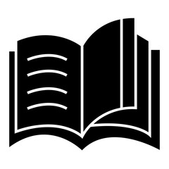Book icon. Simple book symbol. Vector