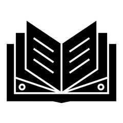 Book icon. Simple book symbol. Vector