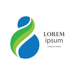 infinite number infinity logo design