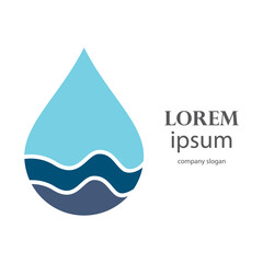 fresh blue water drop design