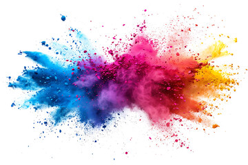 Vibrant color explosion background radiates energy and creativity, perfect for dynamic designs and artistic concepts.