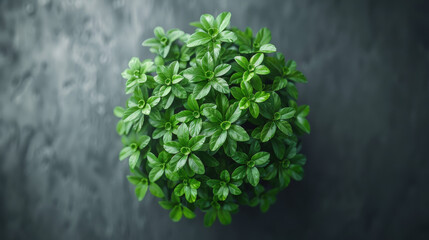 Obraz premium Top view of Plant. Tree illustration vector.