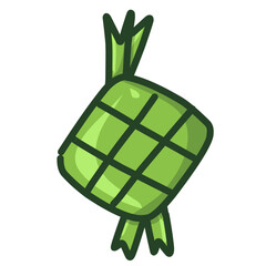 Ketupat doodle 