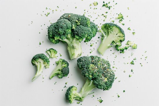 a group of broccoli florets