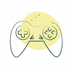 Icon Games. related to Entertainment symbol. Color Spot Style. simple design illustration