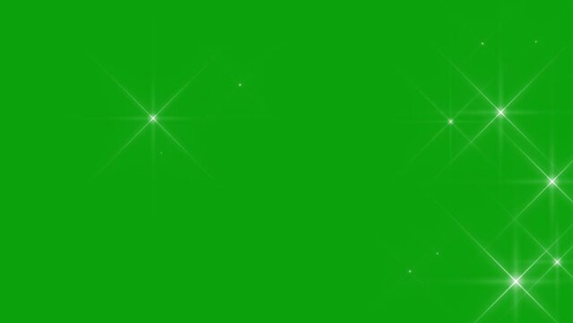 Glitter sparkle animated green screen, 3D Animation, Ultra High Definition, 4k video. White shining dust light. Bokeh light lights effect background. Concept: Christmas, party, celebrate, birthday