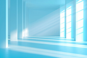 窓と木漏れ日のある部屋の背景