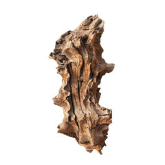 A piece of timber against a transparent backdrop