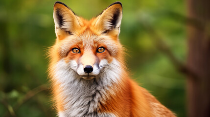 The red fox is one of the most important animals harvested for the largest true fox fur trade. Mammals - European Red Fox (Vulpes vulpes) - obrazy, fototapety, plakaty