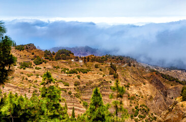 Mountain landscape, Island Santo Antao, Cape Verde, Cabo Verde, Africa.