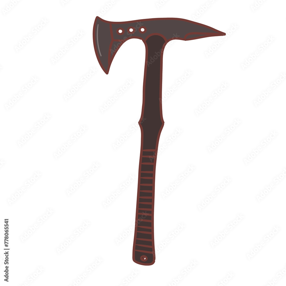 Wall mural tactical axe illustration