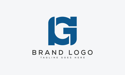 letter HG logo design vector template design for brand
