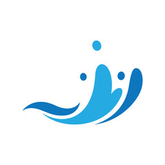 blue sea water high wave design