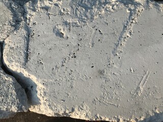 footprint on the sand